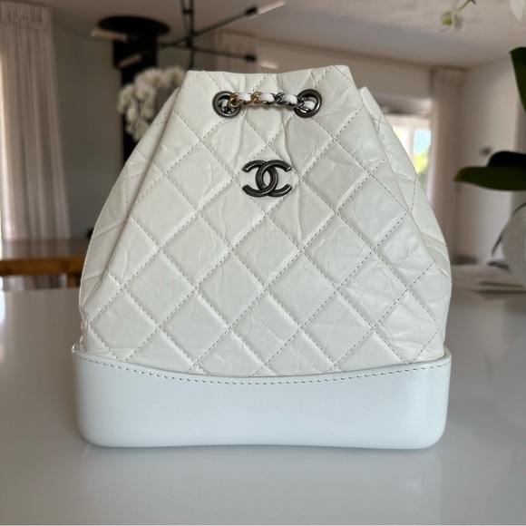 AUTHENTIC CHANEL Gabrielle Small Leather Backpack - Picture 1 of 13